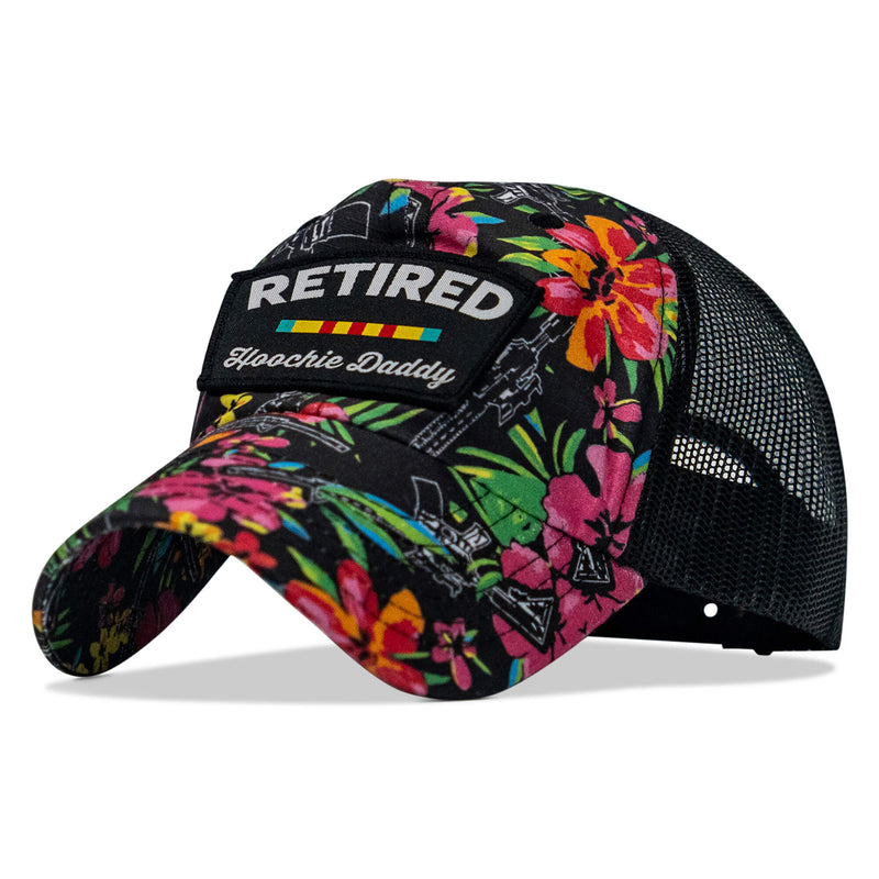 Load image into Gallery viewer, Retired Hoochie Daddy Veteran Patch Ripstop Tactical Mesh Snapback Hat