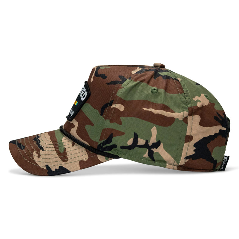 Load image into Gallery viewer, Retired Hoochie Daddy Ribbons Patch Weekender Waterproof Snapback