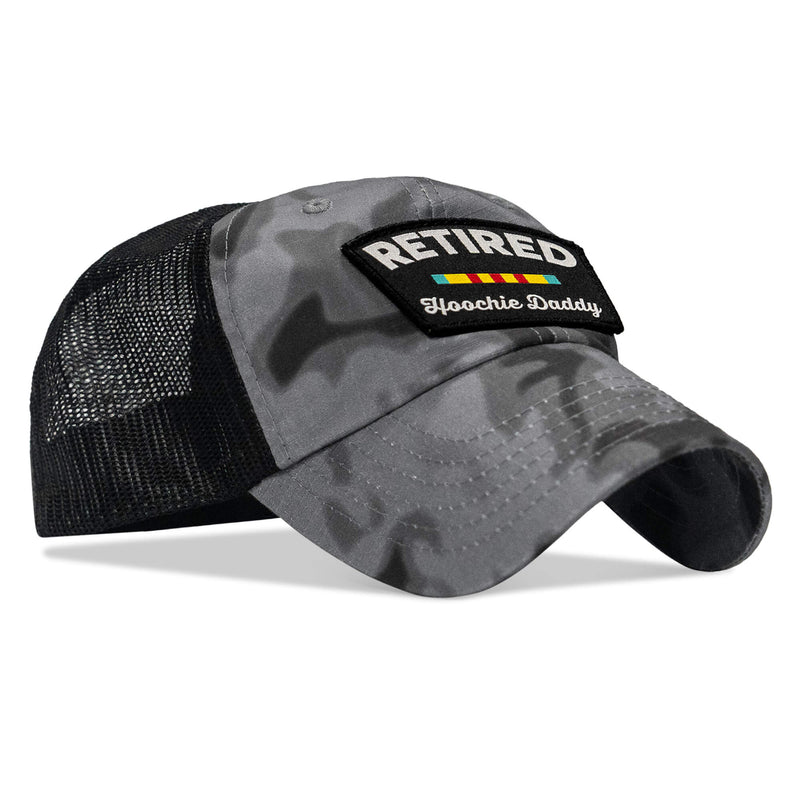 Load image into Gallery viewer, Retired Hoochie Daddy Veteran Patch Ripstop Tactical Mesh Snapback Hat