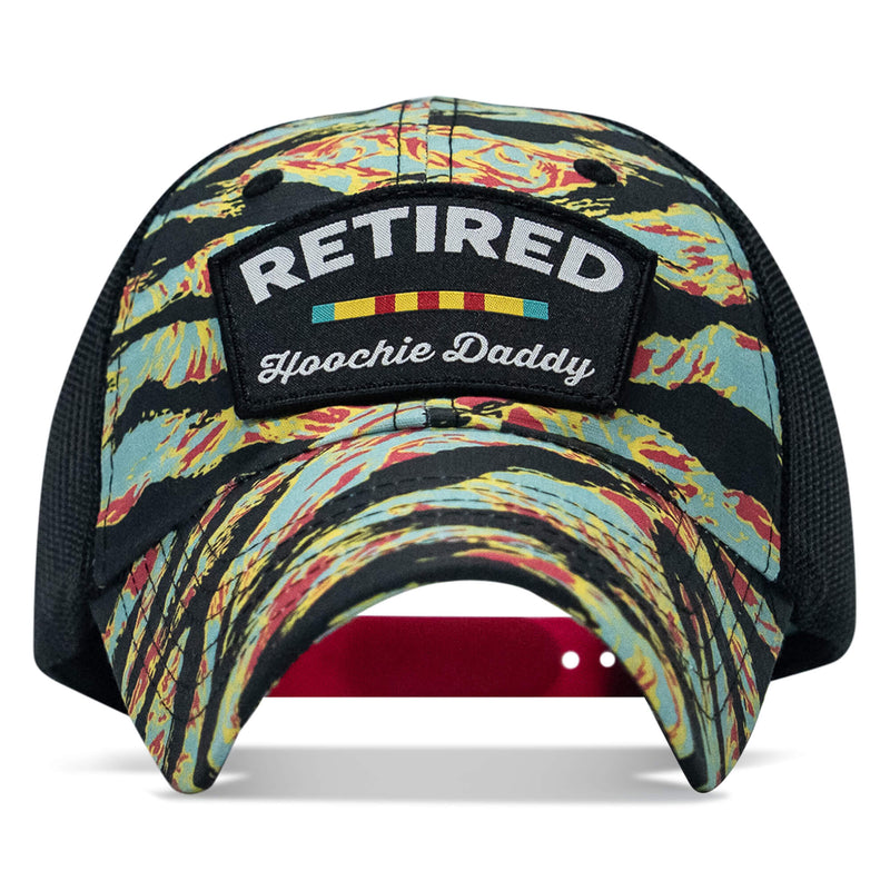 Load image into Gallery viewer, Retired Hoochie Daddy Veteran Patch Ripstop Tactical Mesh Snapback Hat
