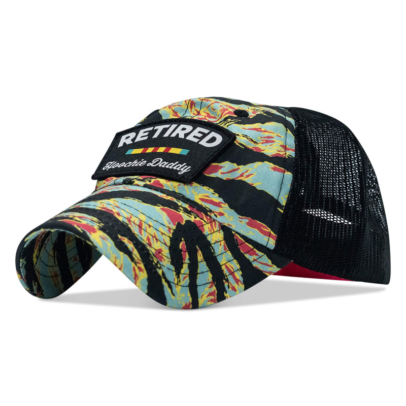 Load image into Gallery viewer, Retired Hoochie Daddy Veteran Patch Ripstop Tactical Mesh Snapback Hat