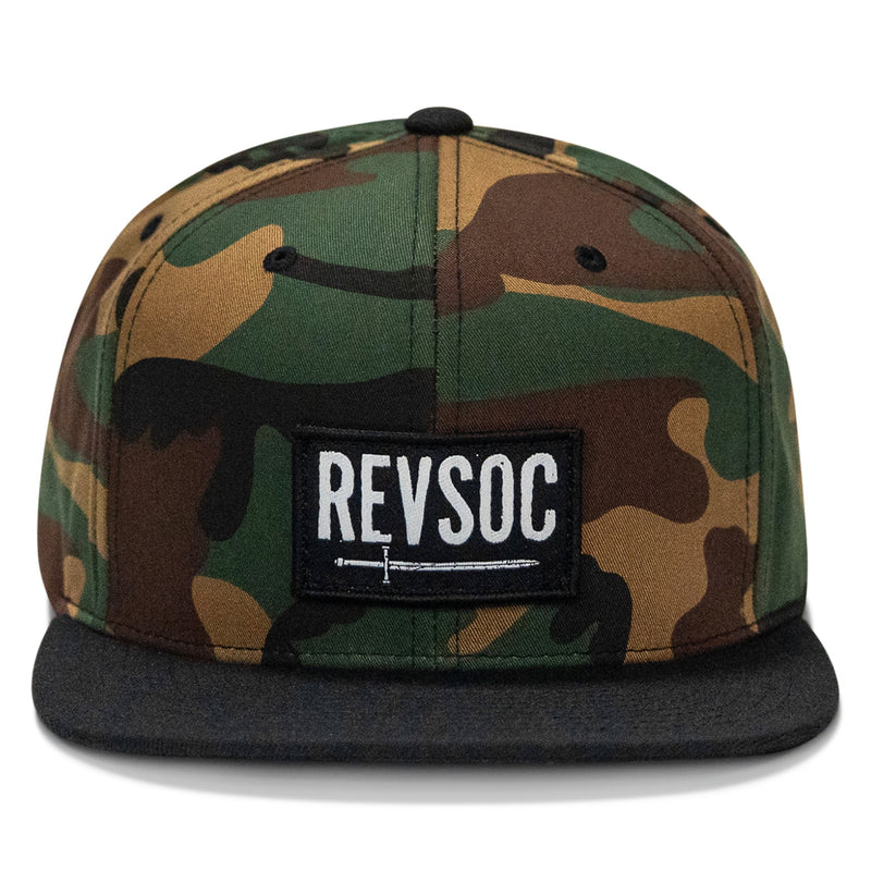 Load image into Gallery viewer, REVSOC Classic Patch Flatbill Hat