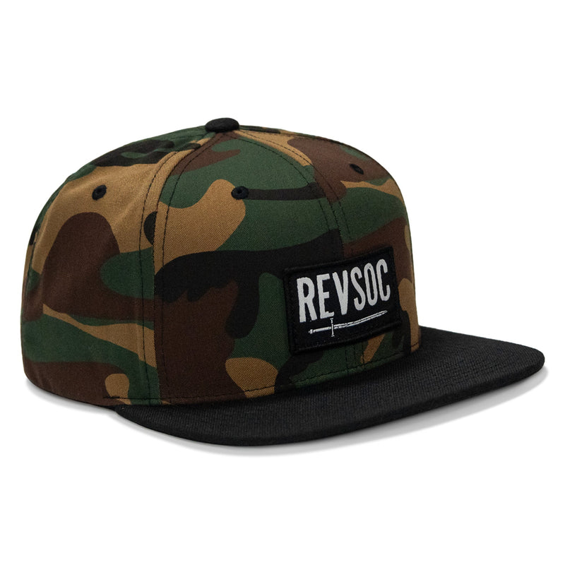 Load image into Gallery viewer, REVSOC Classic Patch Flatbill Hat