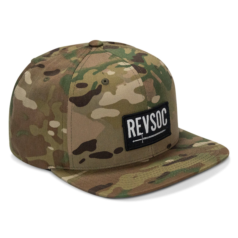 Load image into Gallery viewer, REVSOC Classic Patch Flatbill Hat