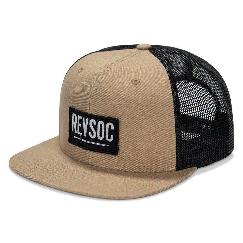 Load image into Gallery viewer, REVSOC Classic Patch Flatbill Hat