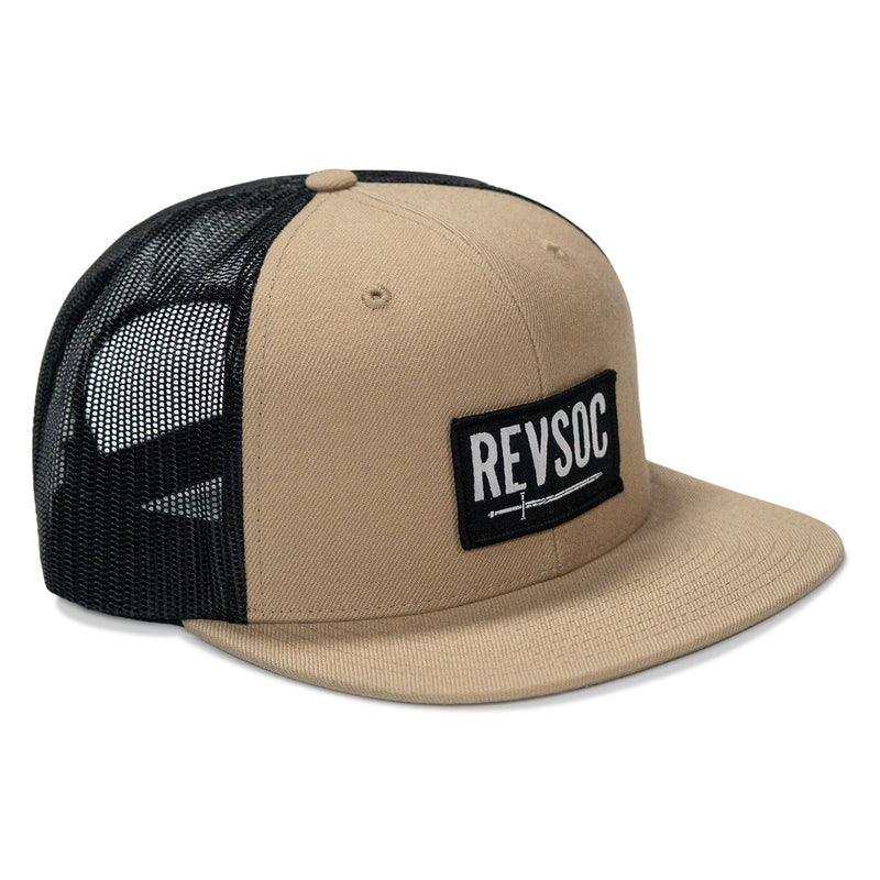 Load image into Gallery viewer, REVSOC Classic Patch Flatbill Hat