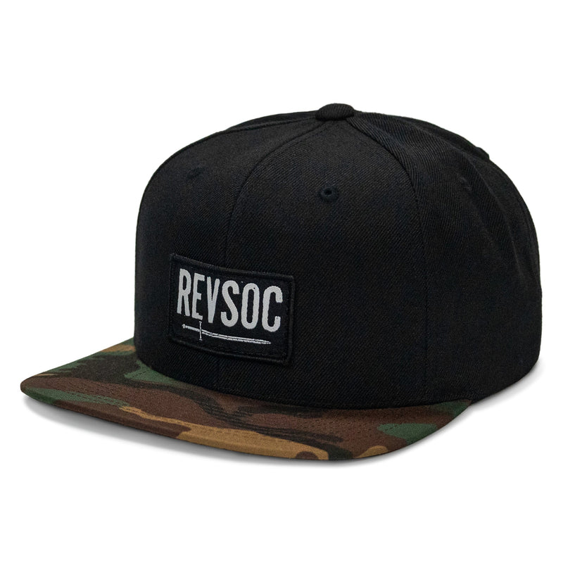 Load image into Gallery viewer, REVSOC Classic Patch Flatbill Hat