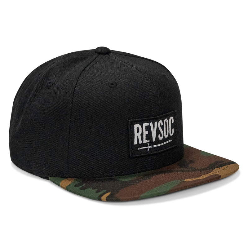Load image into Gallery viewer, REVSOC Classic Patch Flatbill Hat