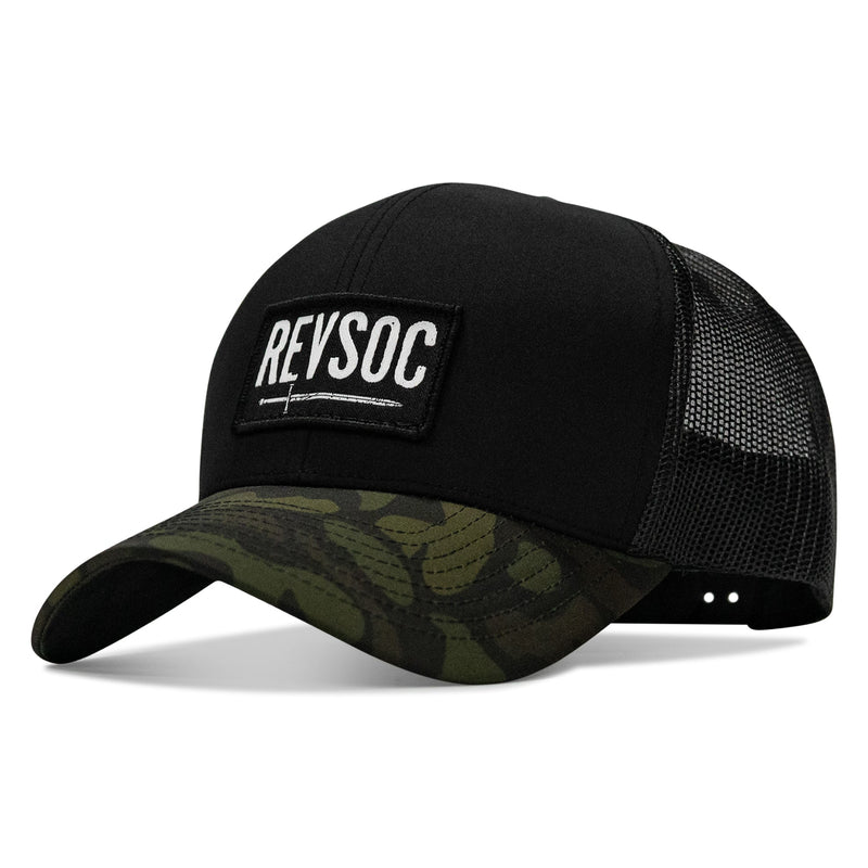 Load image into Gallery viewer, REVSOC Classic Patch Snapback Hat