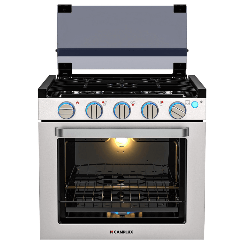 Load image into Gallery viewer, Camplux RV Stove Gas Range Oven w/ 3 Burners Cooktop 21 Inches CLASSIC