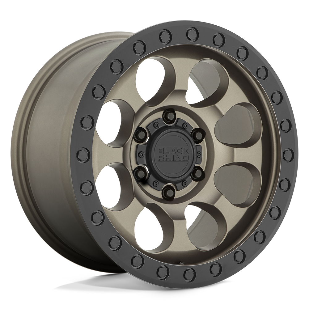 Black Rhino Hard Alloys Riot Matte Bronze W/ Black Ring & Bolts