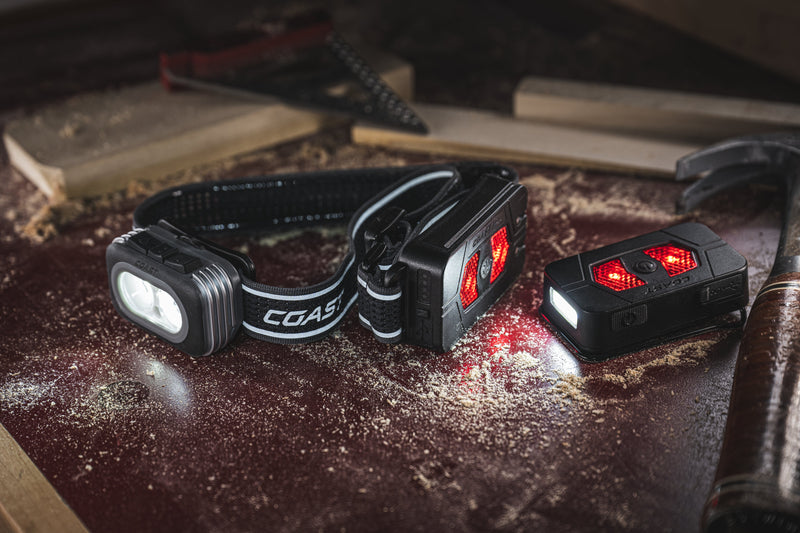 Load image into Gallery viewer, COAST RL20R Tri Color Rechargeable Headlamp with Dimmer Control 30899
