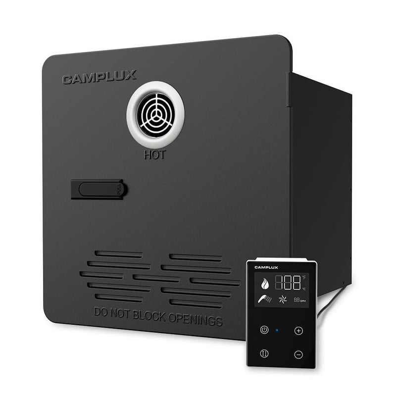 Load image into Gallery viewer, Camplux PRO 65,000 BTU RV Tankless Water Heater 2.64 GPM-Black