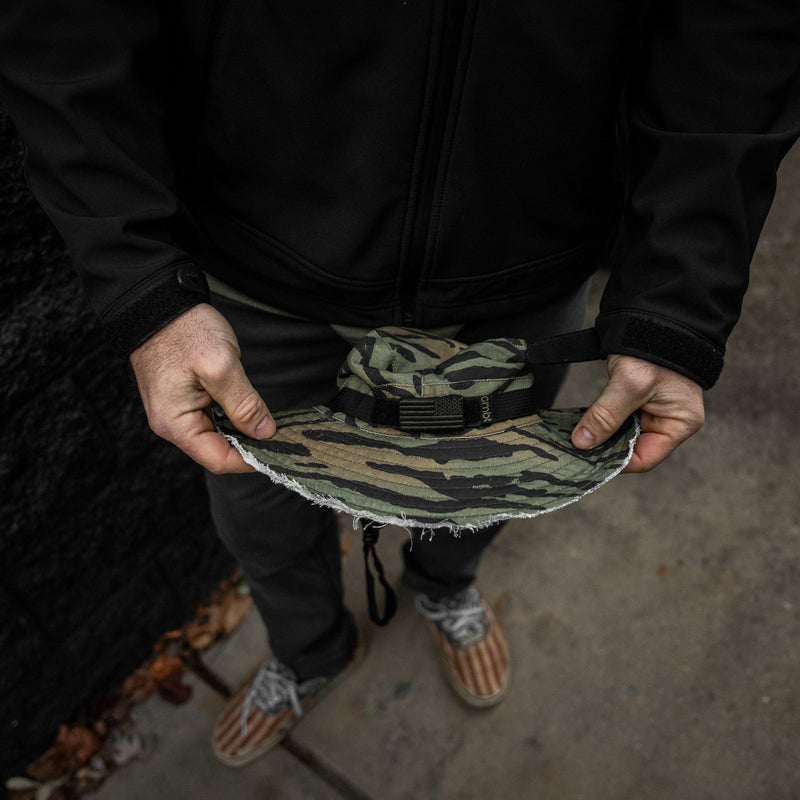 Load image into Gallery viewer, Distressed Ripstop Mid-Profile Tactical Boonie Hat