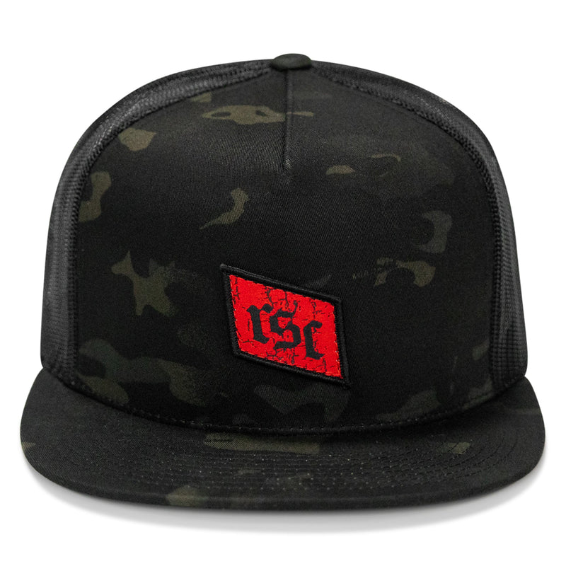 Load image into Gallery viewer, RSC Classic Red Diamond Velcro Patch Flatbill Hat