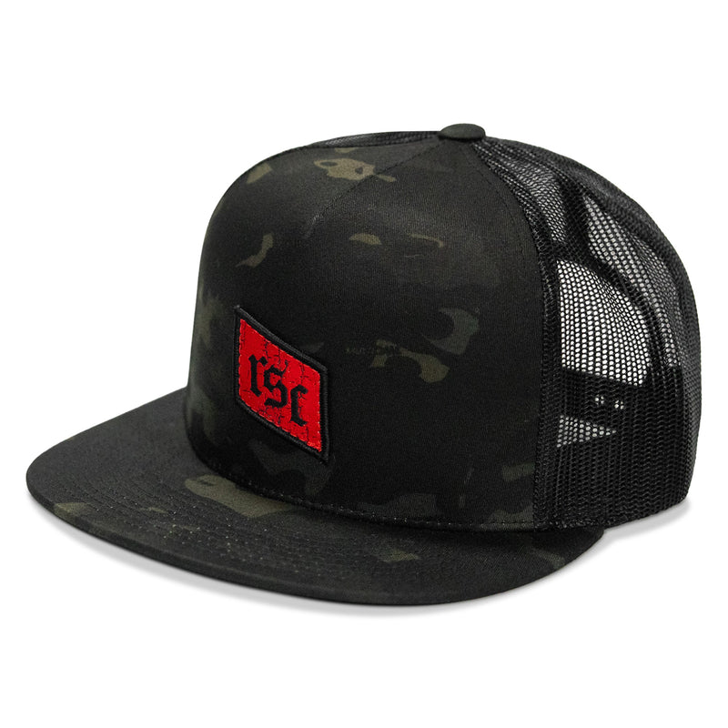 Load image into Gallery viewer, RSC Classic Red Diamond Velcro Patch Flatbill Hat
