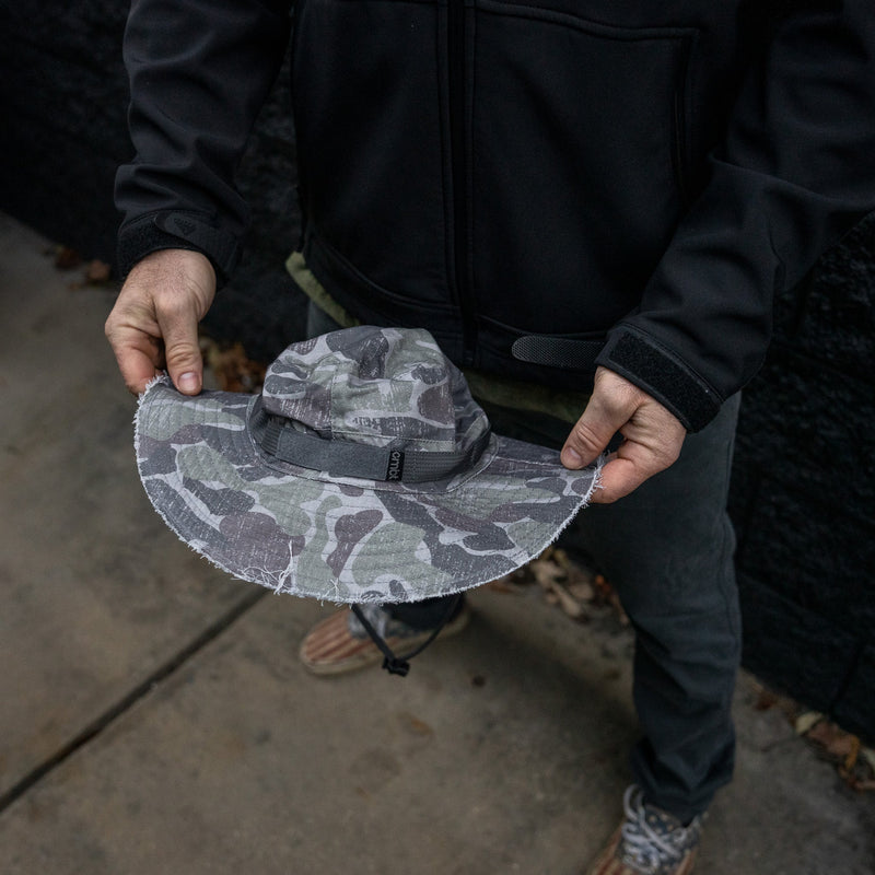 Load image into Gallery viewer, Distressed Ripstop Mid-Profile Tactical Boonie Hat