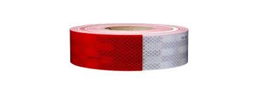 Load image into Gallery viewer, 1" Conspicuity Tape 11" Red / 7" White 3M™ Diamond Grade™ x 150 ft | RW100