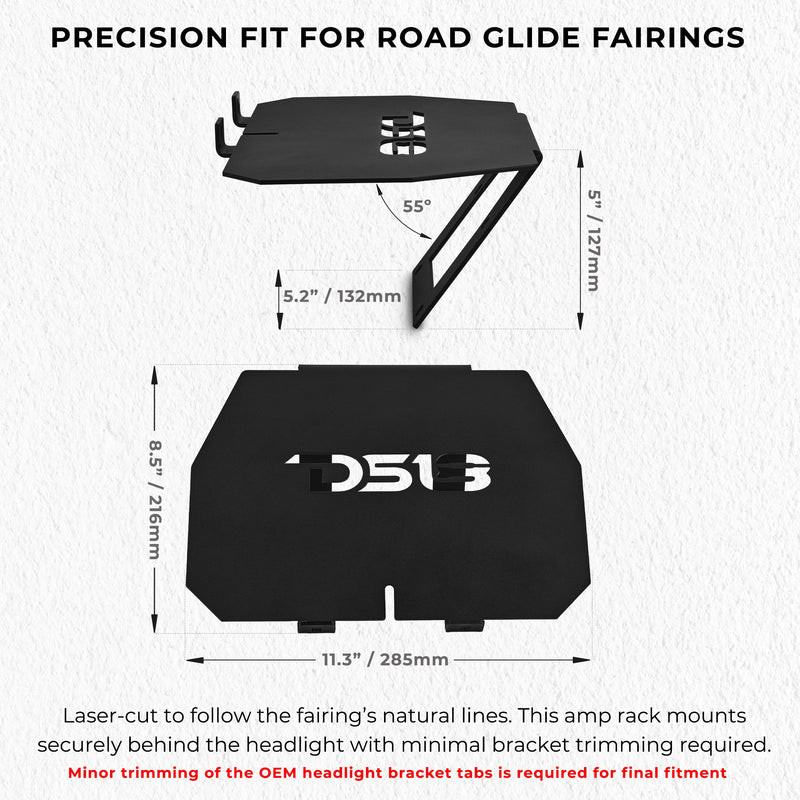 Load image into Gallery viewer, Harley-Davidson Road Glide Amplifier Rack for models 2014–2023