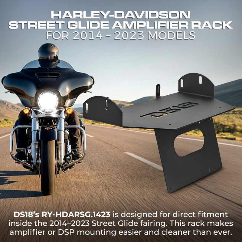 Load image into Gallery viewer, Harley-Davidson Street Glide Amplifier Rack for models 2014–2023