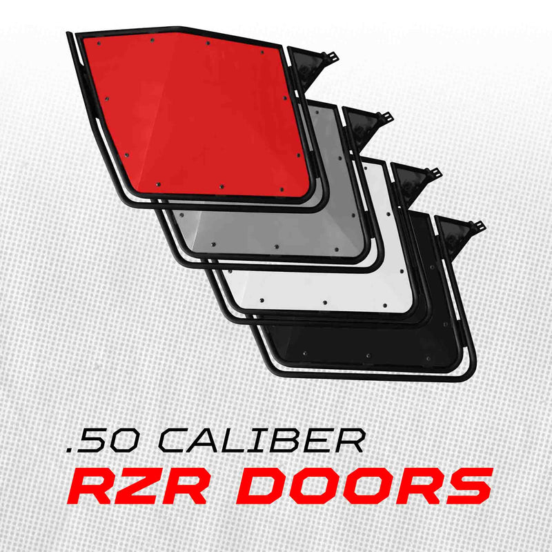 Load image into Gallery viewer, 50 Cal RZR Doors White on Black