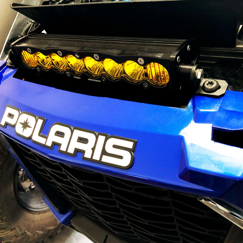 Load image into Gallery viewer, litt industries grill under hood 10 inch led light bar bracket mounts for polaris rzr xp xp4 1000 turbo turbo s