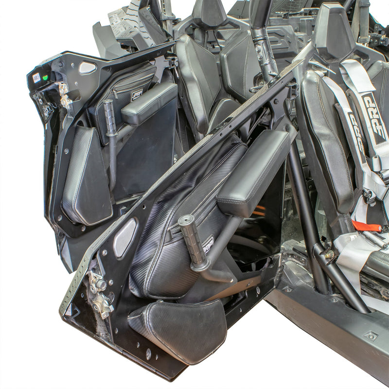 Load image into Gallery viewer, Close-up of UTV door armrest cushions for RZR Pro XP
