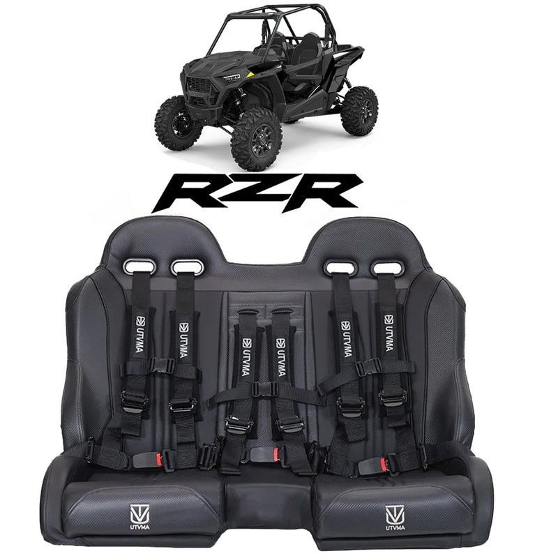 Load image into Gallery viewer, RZR 1000 Elite Series Bench Seat Front or Rear Bench Seat W Harnesses (over the console) (2014-2023)