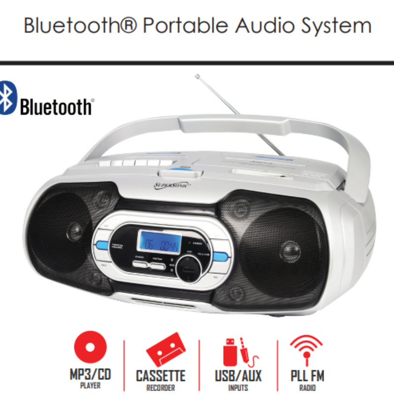 Load image into Gallery viewer, Supersonic Bluetooth Portable Audio System