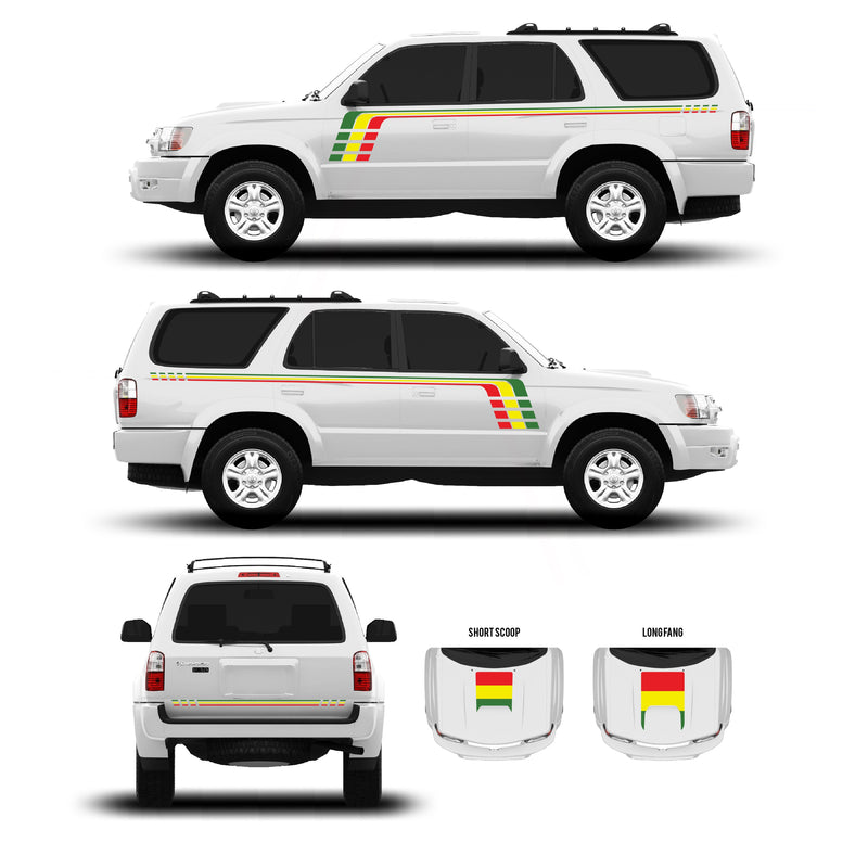 Load image into Gallery viewer, 1996-2002 & 2003-2009 4Runner Checkered Stripe Kit