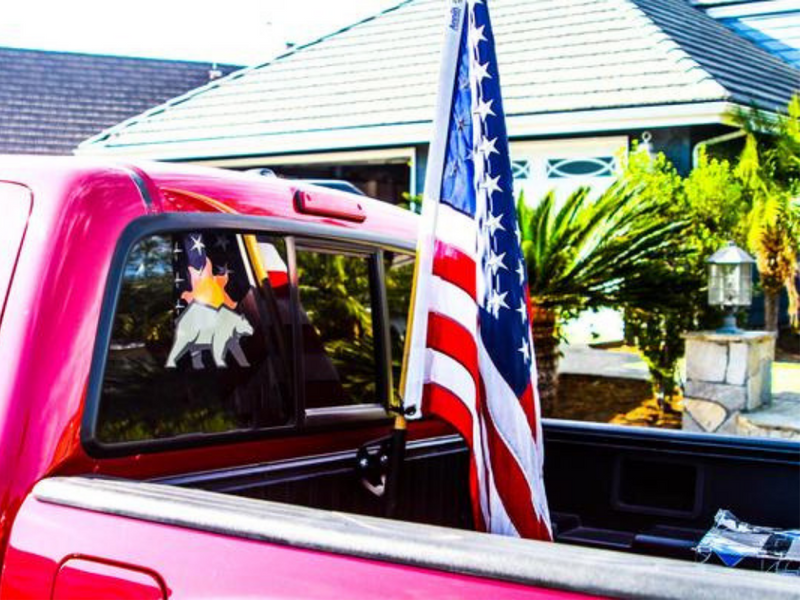 Load image into Gallery viewer, BED RAIL FLAG POLE MOUNT For Toyota Tacoma & Tundra