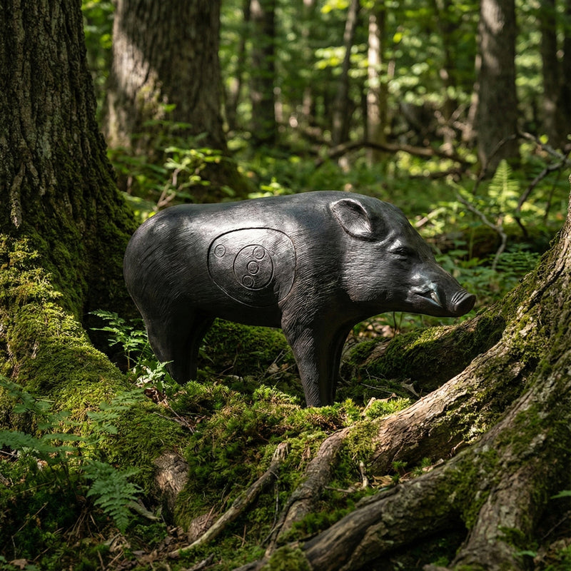 Load image into Gallery viewer, Real Wild 3D Black Boar Archery Target with EZ Pull Foam