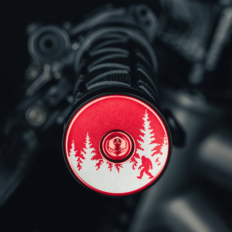 Load image into Gallery viewer, Bigfoot Hiding - Bicycle Handle Bar End Plugs