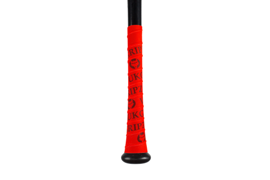 Red Bat Grip Tape with Black