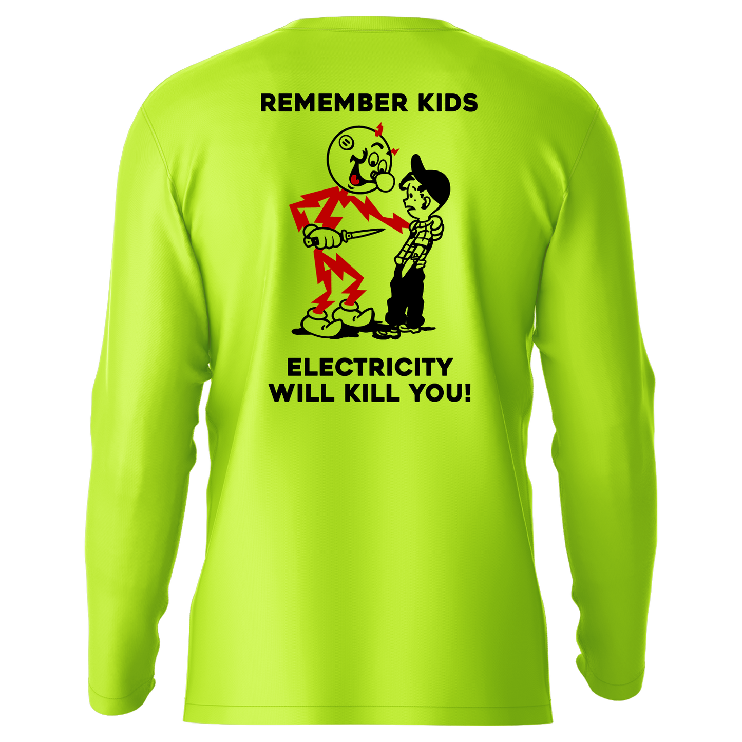 Remember Kids - Hi-Visibility UPF 50 Long Sleeve Sun Shirt