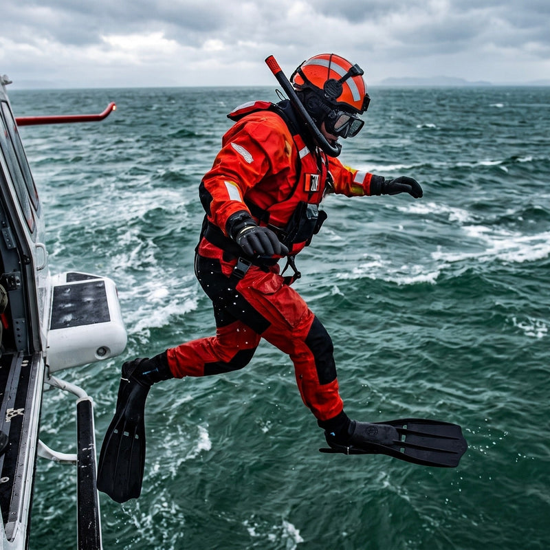 Load image into Gallery viewer, AST Rescue Swimmer Dive Mask and Snorkel Combo