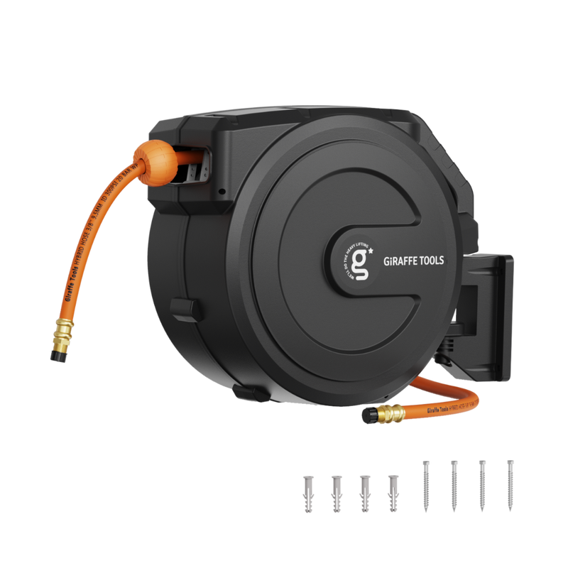 Load image into Gallery viewer, Retractable Air Hose Reel-PP Housing-3/8in-50ft