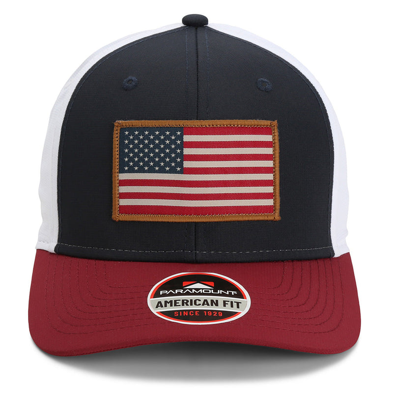 Load image into Gallery viewer, Riverside American Flag Hat Structured Ripstop Cap RWB