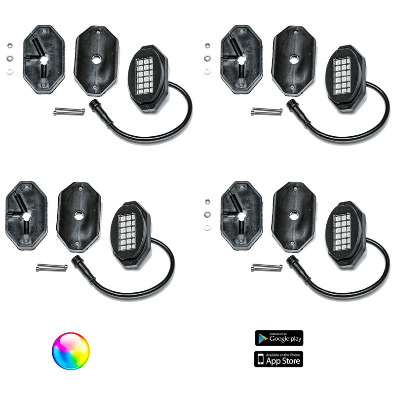 Load image into Gallery viewer, 5150 Whips 187 Style Rock Lights w/ Control Harness