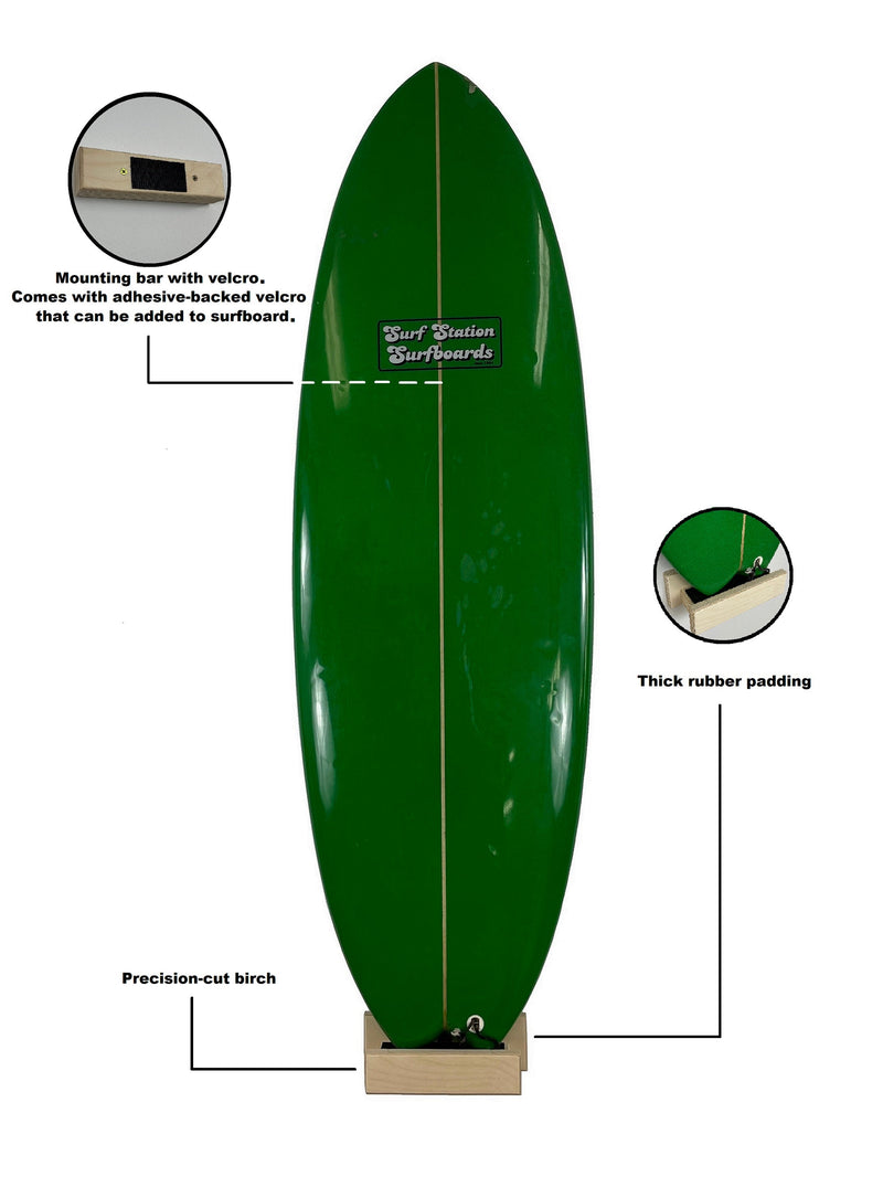 Load image into Gallery viewer, THE ROGUE single surfboard wall rack