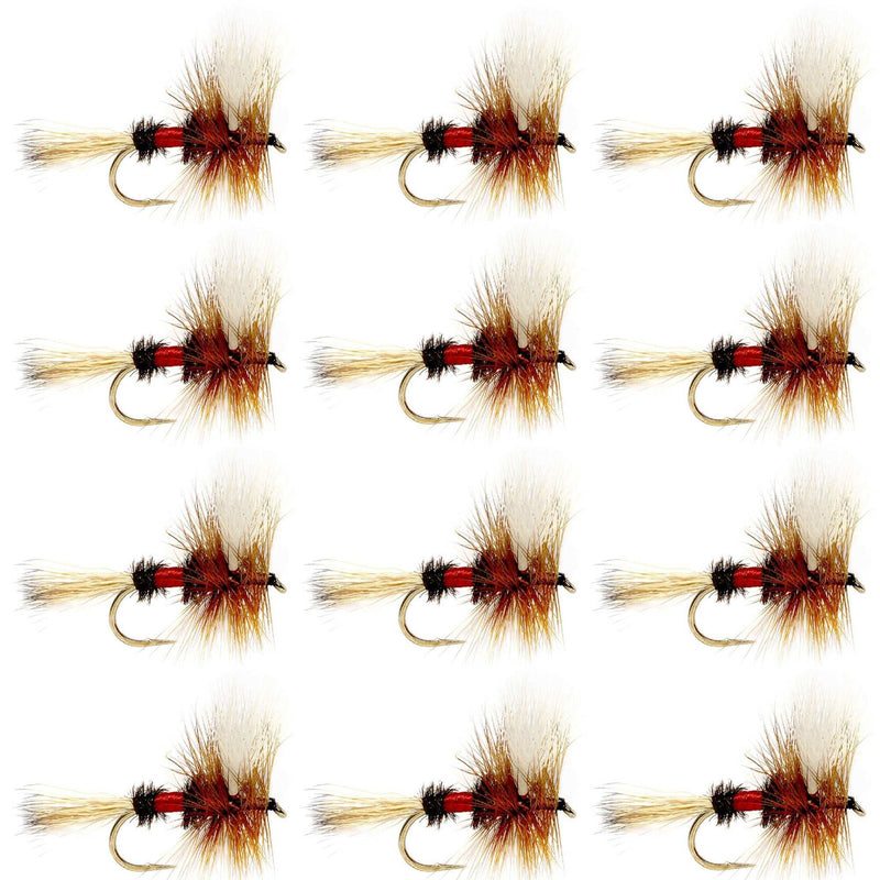 Load image into Gallery viewer, Barbless Royal Wulff Classic Hair Wing Dry Fly - 1 Dozen Flies Hook Size 16