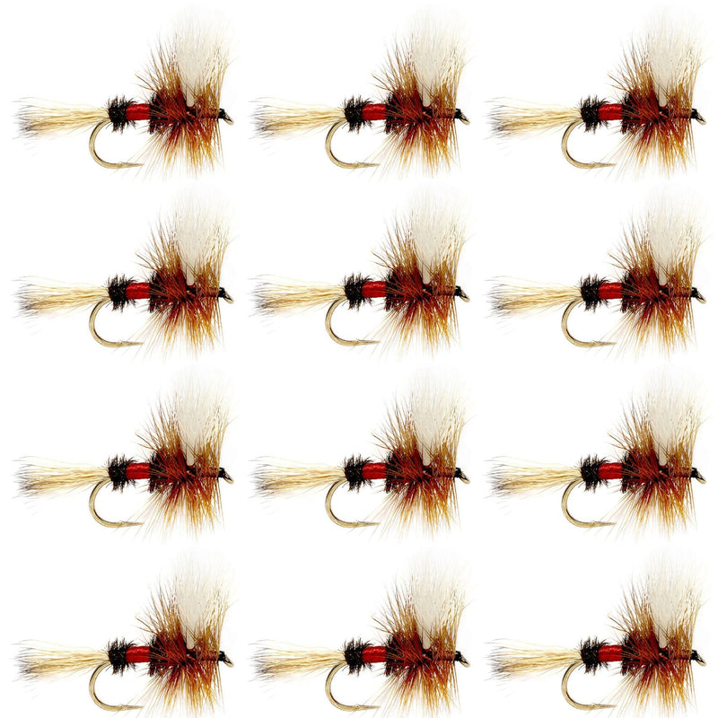 Load image into Gallery viewer, Royal Wulff Classic Trout Dry Fly Fishing Flies - 12 Flies Size 10