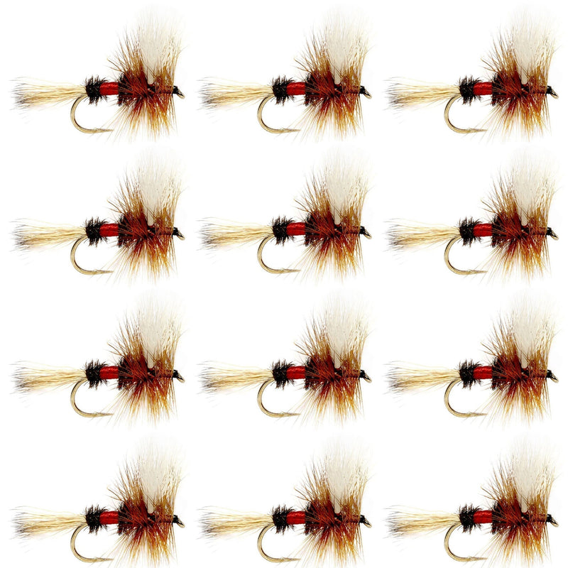 Load image into Gallery viewer, Royal Wulff Classic Trout Dry Fly Fishing Flies - 12 Flies Size 16