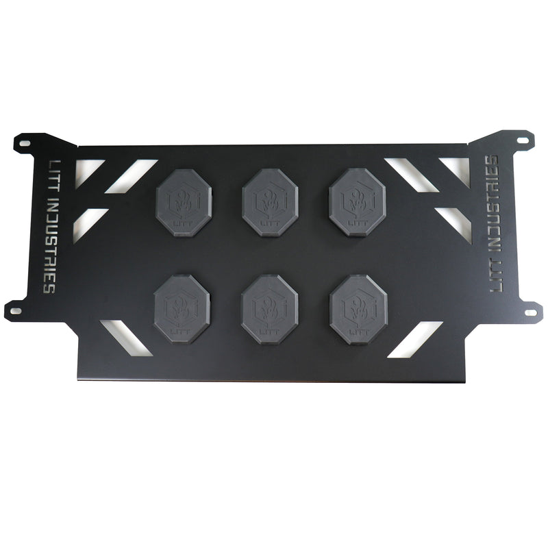 Load image into Gallery viewer, Litt Industries heavy duty ryobi packout top shelf mount for the polaris rzr xp and the turbo and turbo s the best toolbox mount