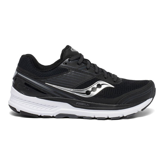 Women's Saucony Echelon 8, Black/White, 5.5 D Wide - Skoutley Outdoors LLC