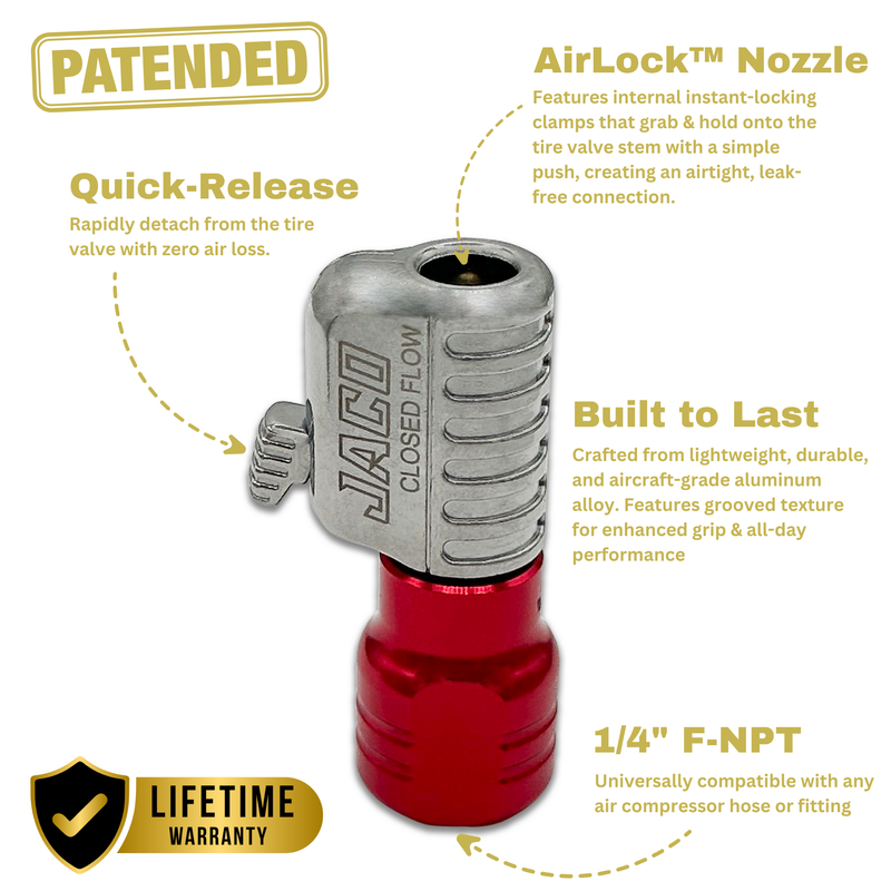 Load image into Gallery viewer, Lightning™ S2 Quick-Connect Tire Air Chuck - 1/4" F-NPT