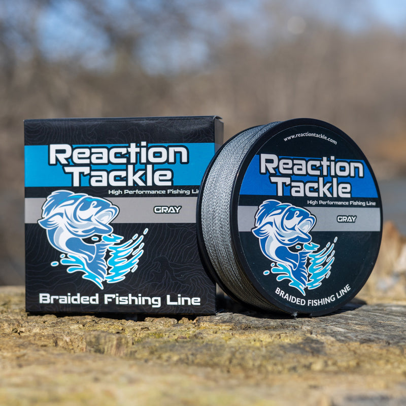 Load image into Gallery viewer, Reaction Tackle Braided Fishing Line - Gray