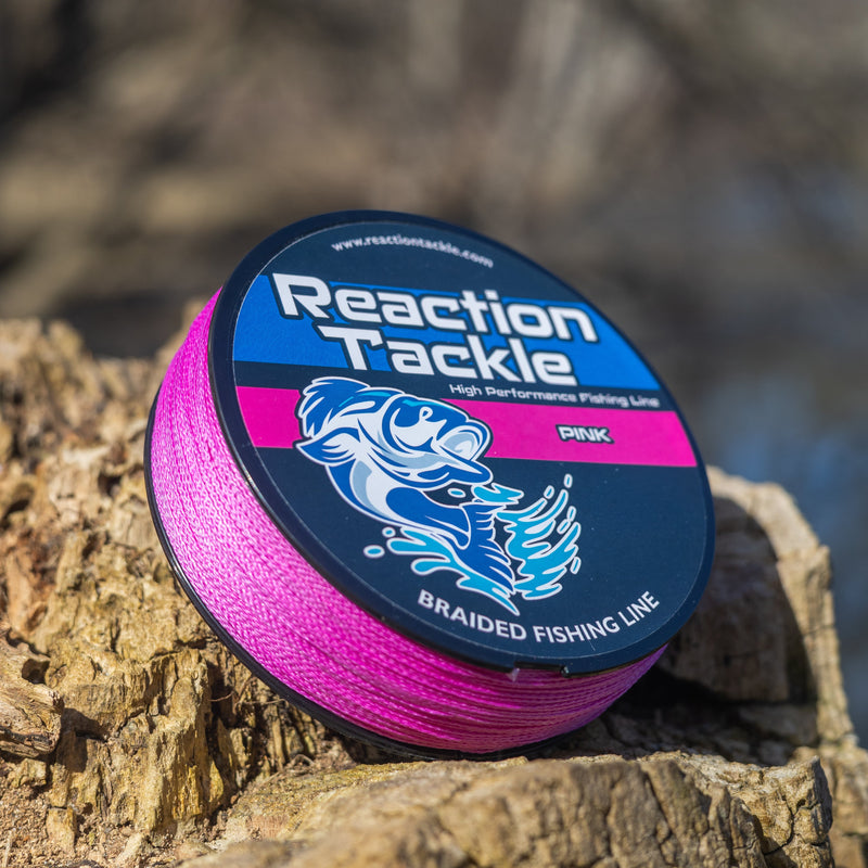 Load image into Gallery viewer, Reaction Tackle Braided Fishing Line - Pink