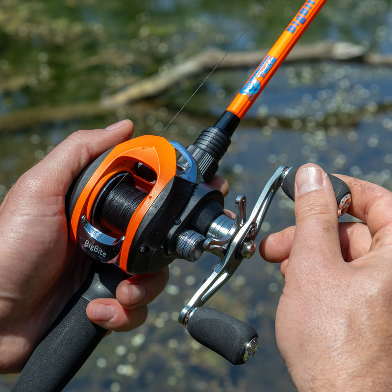 Load image into Gallery viewer, Reaction Tackle Fishing Rod and Baitcasting Reel Combo - Big Bite