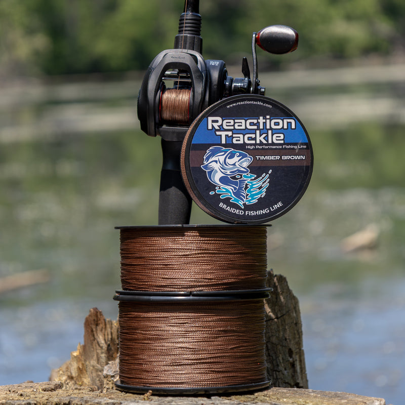 Load image into Gallery viewer, Reaction Tackle Braided Fishing Line - Timber Brown